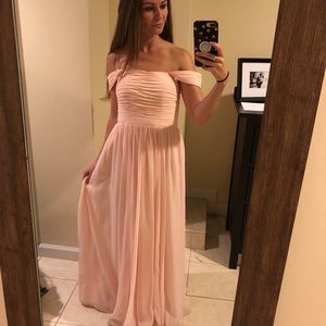 Blush bridesmaid dress